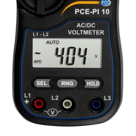 Pce Instruments Digital Multimeter, CAT III 600V PCE-PI 10